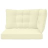 Coussin de canapé d'extérieur 3 pcs Crème Polyester 532754532754