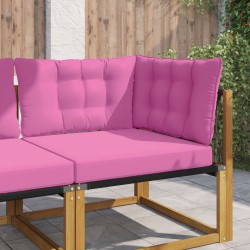 Coussin de canapé d'extérieur 3 pcs Rose Polyester 532755532755