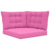 Coussin de canapé d'extérieur 3 pcs Rose Polyester 532755532755