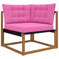 Coussin de canapé d'extérieur 3 pcs Rose Polyester 532755532755