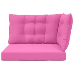 Coussin de canapé d'extérieur 3 pcs Rose Polyester 532755532755
