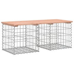 Banc de jardin design gabion 103x44x42cm bois massif de douglas 532758532758