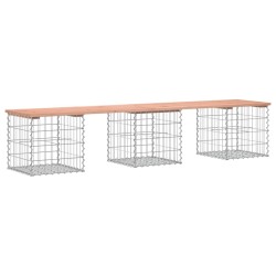 Banc de jardin design gabion 203x44x42cm bois massif de douglas 532761532761