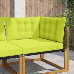 Coussin de canapé d'extérieur 3 pcs Vert Polyester 532766532766