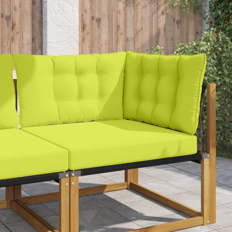 Coussin de canapé d'extérieur 3 pcs Vert Polyester 532766532766