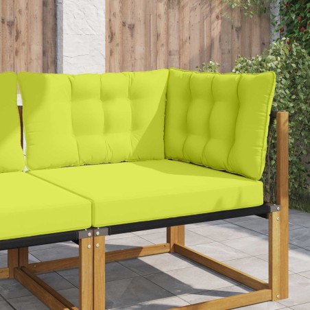 Coussin de canapé d'extérieur 3 pcs Vert Polyester 532766532766