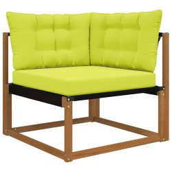 Coussin de canapé d'extérieur 3 pcs Vert Polyester 532766532766