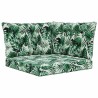 Coussin de canapé d'extérieur 3 pcs Motif feuille Polyester 532770532770