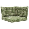 Coussin de canapé d'extérieur 3 pcs Modèle feuille Polyester 532771532771