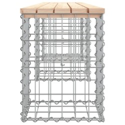 Banc de jardin design de gabion 203x31x42 cm bois massif de pin 532775532775