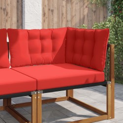 Coussin de canapé d'extérieur 3 pcs Rouge Polyester 532776532776