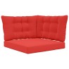 Coussin de canapé d'extérieur 3 pcs Rouge Polyester 532776532776