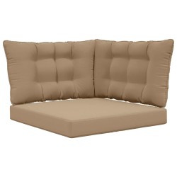 Coussin de canapé d'extérieur 3 pcs Taupe Polyester 532778532778
