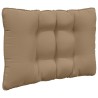 Coussin de canapé d'extérieur 3 pcs Taupe Polyester 532778532778