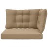 Coussin de canapé d'extérieur 3 pcs Taupe Polyester 532778532778