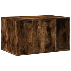 Meuble de bac à litière pour chat chêne fumé bois d'ingénierie 532779532779