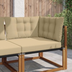 Coussin de canapé d'extérieur 3 pcs Beige Polyester 532781532781