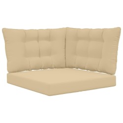 Coussin de canapé d'extérieur 3 pcs Beige Polyester 532781532781