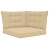 Coussin de canapé d'extérieur 3 pcs Beige Polyester 532781532781