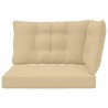 Coussin de canapé d'extérieur 3 pcs Beige Polyester 532781532781