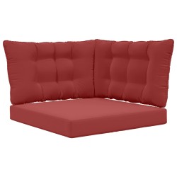 Coussin de canapé d'extérieur 3 pcs Bordeaux Polyester 532782532782
