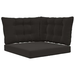 Coussin de canapé d'extérieur 3 pcs Noir Polyester 532783532783