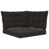 Coussin de canapé d'extérieur 3 pcs Noir Polyester 532783532783