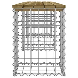 Banc de jardin design gabion 203x31x42 cm bois de pin imprégné 532786532786