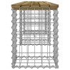 Banc de jardin design gabion 203x31x42 cm bois de pin imprégné 532786532786