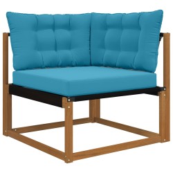 Coussin de canapé d'extérieur 3 pcs Bleu royal Polyester 532787532787