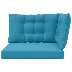 Coussin de canapé d'extérieur 3 pcs Bleu royal Polyester 532787532787