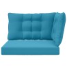 Coussin de canapé d'extérieur 3 pcs Bleu royal Polyester 532787532787