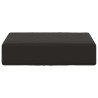 Coussin de Siège d'Extérieur Noir 40 x 40 x 8 cm 532788532788