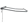 Cadre de store manuel avec LEDs Anthracite 2,5 x 2 m Aluminium 532791532791