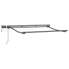 Cadre de store manuel avec LEDs Anthracite 3,5 x 2 m Aluminium 532792532792