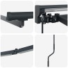 Cadre de store manuel avec LEDs Anthracite 3 x 2 m Aluminium 532793532793
