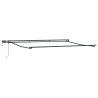 Cadre de store manuel avec LEDs Anthracite 4 x 2 m Aluminium 532795532795