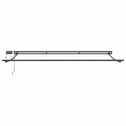 Cadre de store manuel avec LEDs Anthracite 4 x 2 m Aluminium 532795532795