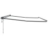 Cadre de store manuel avec LEDs Anthracite 4 x 2 m Aluminium 532795532795