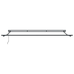 Cadre de auvent manuel Réglable Anthracite 4 x 2 m Acier 532797532797