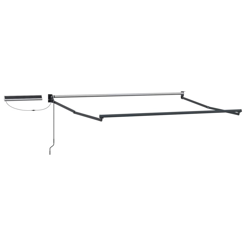 Cadre de store rétractable électrique Anthracite 3,5 x 2,5 m 532798532798