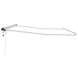 Cadre de store manuel avec LEDs Blanc 5 x 3 m Aluminium 532799532799