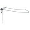 Cadre de store manuel avec LEDs Blanc 3 x 2 m Aluminium 532803532803