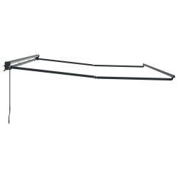 Cadre de auvent manuel Réglable Anthracite 5 × 3,5 m Acier 532805532805