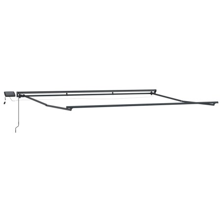 Cadre de store manuel avec LEDs Anthracite 4 × 3,5 m Aluminium 532810532810