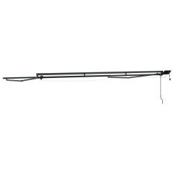 Cadre de store manuel avec LEDs Anthracite 4 × 3,5 m Aluminium 532810532810