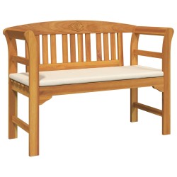 Banc à motif de roses Blanc crème 114 x 46 x 82,5 cm 532811532811