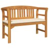 Banc à motif de roses Blanc crème 114 x 46 x 82,5 cm 532811532811