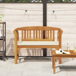 Banc à motif de roses Blanc crème 114 x 46 x 82,5 cm 532811532811