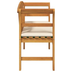 Banc à motif de roses Blanc crème 114 x 46 x 82,5 cm 532811532811